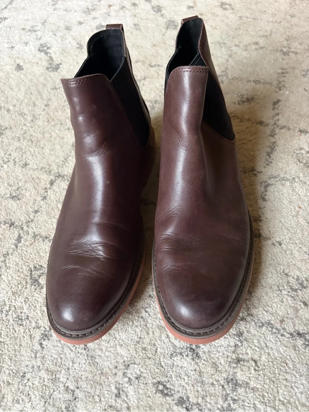 Cole Haan Men’s Grand 360 Boots in Dark Brown with Red-Brown Sole Size 9 1/2